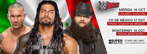 Gira WWE por México (Octubre 2015) / Facebook.com/WWEMexico