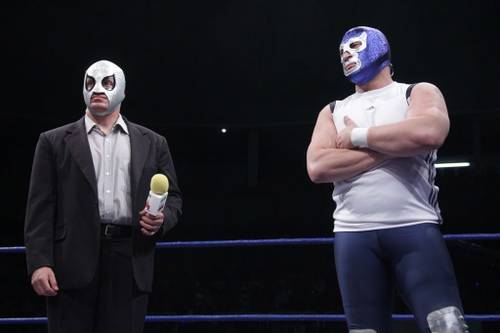 Blue Demon Jr. y Axxel llegan a AAA ¿Iniciaran rivalidad? / imagen by Violeta Mendoza