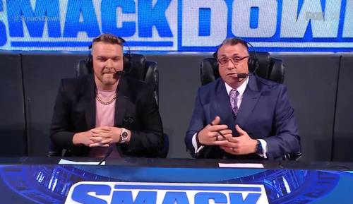 Pat McAfee y Michael Cole - SmackDown 16 de abril 2021