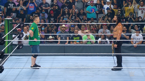 John Cena y Roman Reigns - WWE Money in the Bank 2021