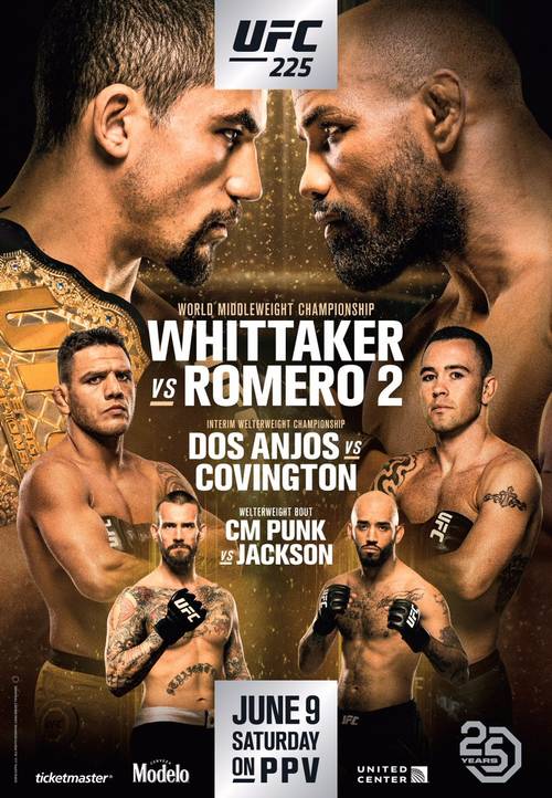 UFC 225: Whittaker vs. Romero 2 (09/06/2018)