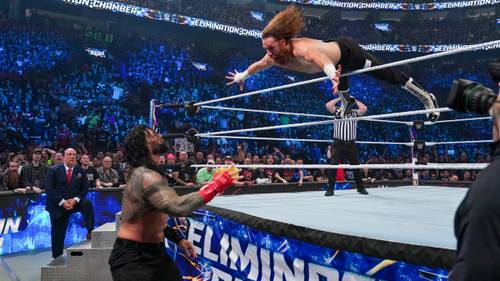 Sami Zayn vs Roman Reigns por el Campeonato Universal Indiscutible WWE en Elimination Chamber 2023