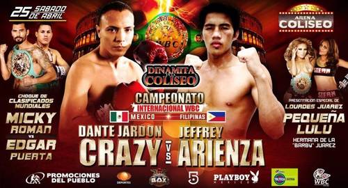 Jardón contra Arienza a 10 rounds de peso súper pluma