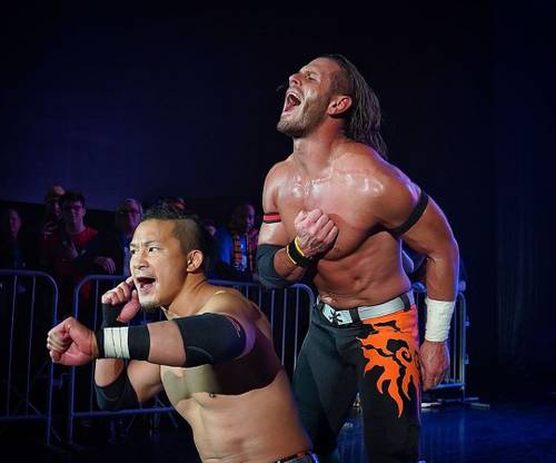 KUSHIDA y Alex Shelley en un WWE NXT Live! (10/01/2020) Twitter.com/JJWilliamsWON/