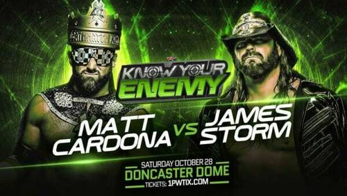 Matt Cardona y James Storm compiten por el título mundial vacante de 1PW.