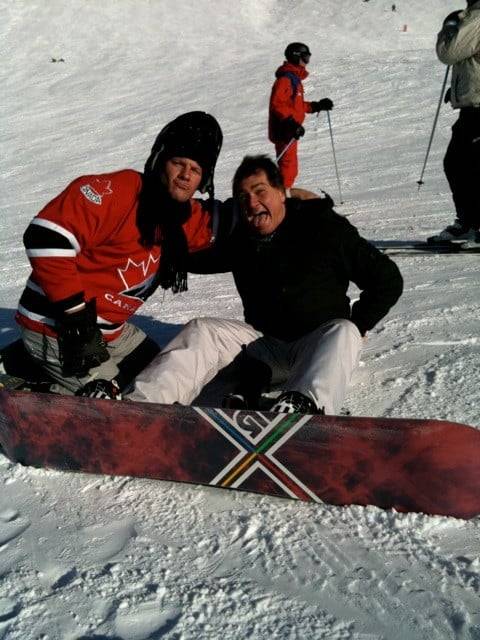 Chris Jericho esquiando... Aparentemente el lunes 2 de enero de 2012 / Twiter.com/IAMJERICHO