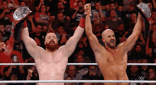 The Bar (Sheamus y Cesaro) NUEVOS Campeones en Pareja Raw en WWE Royal Rumble 2018 (28/01/2018) / WWE©