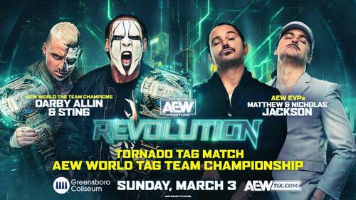 Darby Allin y Sting vs. The Young Bucks, AEW Revolution 2024