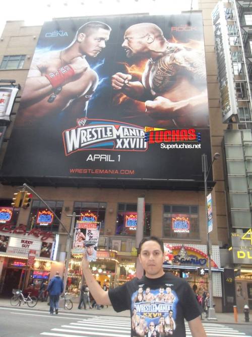 Espectacular de WWE WrestleMania 28 en el Times Square de New York / Photo by: Edgar Bernal