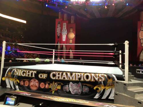 Ring de WWE Night of Champions 2012 / Twitter.com/arda_ocal