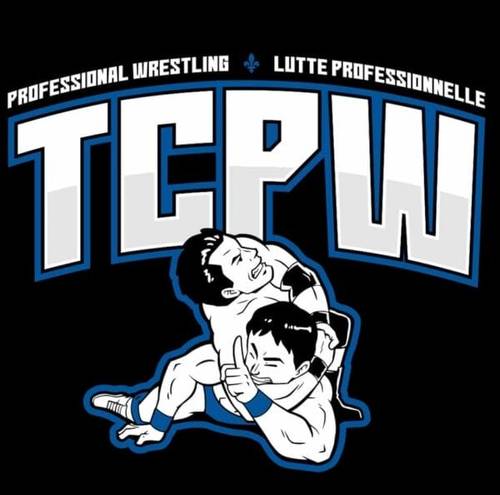 Superluchas - El logo de tcpw con dos luchadores.