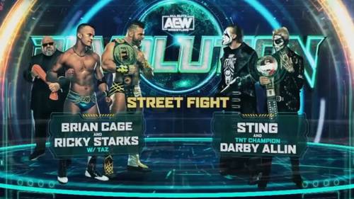 Brian Cage y Ricky Starks vs. Sting y Darby Allin - AEW Revolution