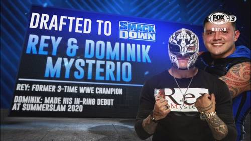 Rey y Dominik Mysterio, seleccionados por SmackDown en el Draft