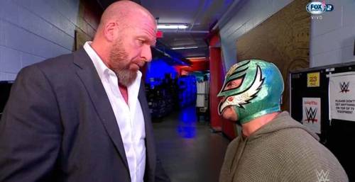 Rey Mysterio y Triple H - WWE SmackDown 14 de octubre 2022.
