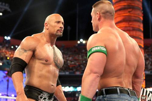 The Rock vs John Cena / WWE