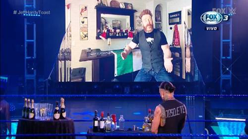 WWE SMACKDOWN (3 de julio 2020) | Resultados en vivo | Sheamus brinda por Jeff Hardy 20 Jeff Hardy no tomó alcohol
