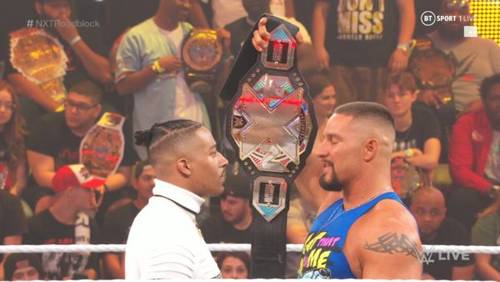 Carmelo Hayes y Bron Breakker en WWE NXT 7 de marzo 2023