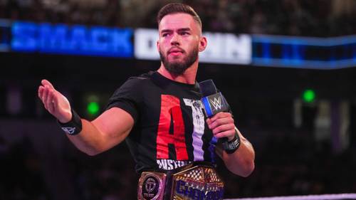 Austin Theory como Campeón de Estados Unidos en SmackDown en mayo de 2023