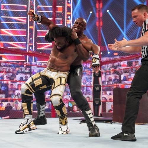 Bobby Lashley y Xavier Woods en el episodio de Raw del 21 de junio de 2021 - WWE