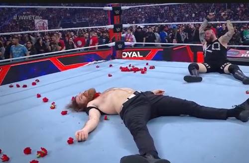 Sami Zayn y Kevin Owens en Royal Rumble 2023