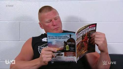Brock Lesnar en el episodio de Raw del 30 de julio de 2018 - WWE