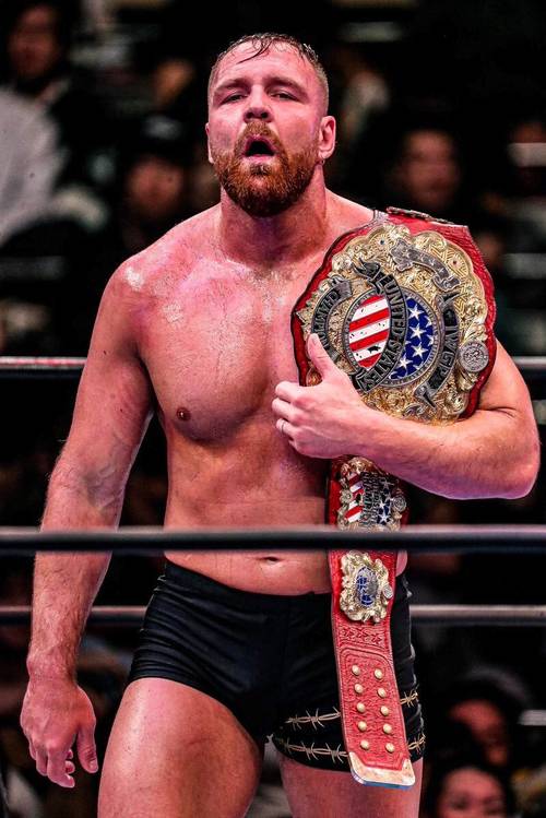 Jon Moxley como Campeón de los Estados Unidos IWGP