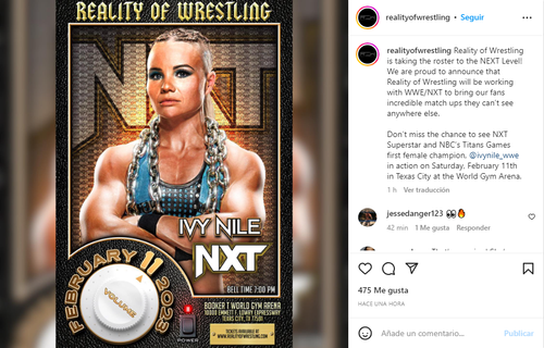 Ivy Nile en Reality of Wrestling