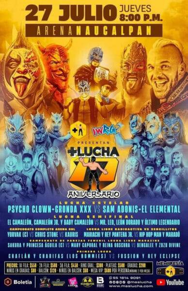 Cartel Aniversario Más Lucha