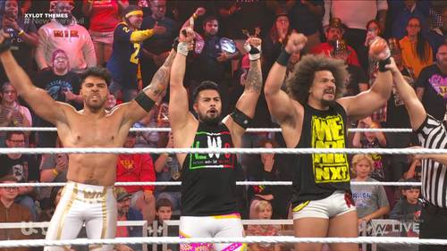 Superluchas - Joaquín Wilde, Cruz del Toro y Carlito en NXT New Year's Revolution 2024