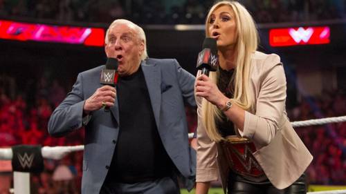 Ric Flair y Charlotte Flair en WWE Raw / WWE