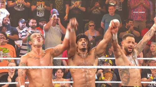 The Rascalz (Trey Miguel, Zachary Wentz y Wes Lee) se reúnen en NXT tras años y son vencedores (16.07.2024) - WWE