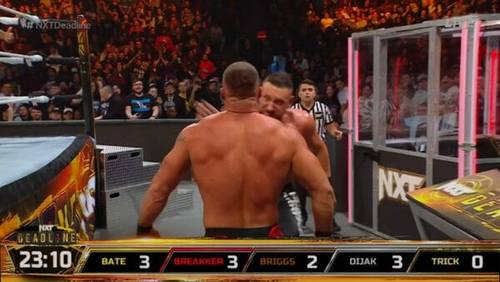 Superluchas - Dos luchadores mostrando su talento en un ring de lucha libre de NXT.