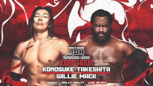 Konosuke Takeshita vs Willie Mack ROH Supercard of Honor 2023