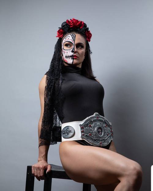 Thunder Rosa como Campeona Mundial NWA / Twitter.com/thunderrosa22