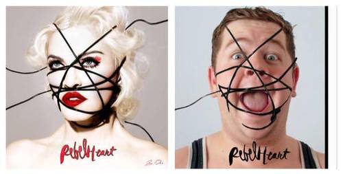 El luchador Grado apoya incluso el nuevo álbum de Madonna / Foto en Twitter.com / @gradowrestling