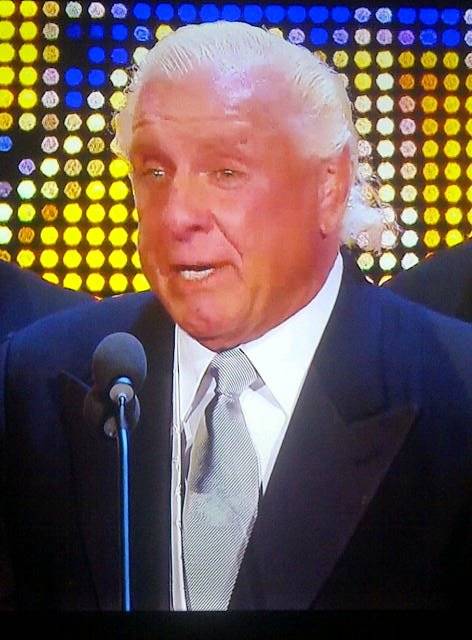 Ric Flair da su discurso en su segunda inducción al WWE Hall of Fame (31.3.12) / Facebook.com/WWE