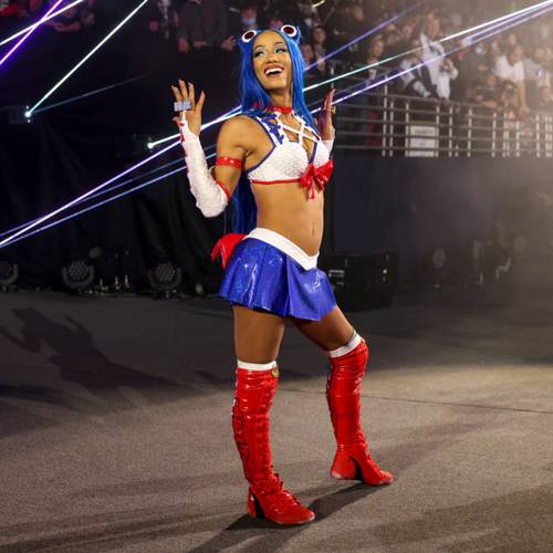 Sasha Banks en el Royal Rumble 2022 WWE