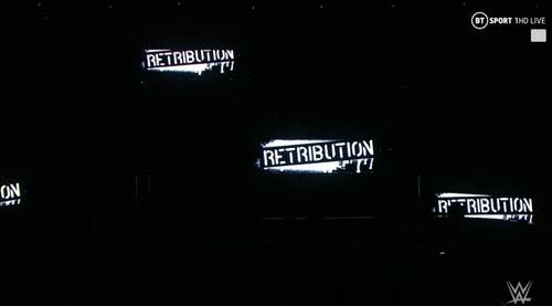 Logo RETRIBUTION en WWE Raw (07/09/2020) / WWE