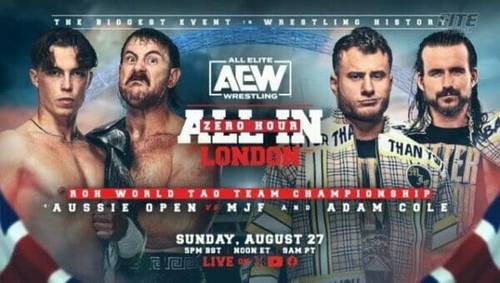 Aussie Open vs. MJF y Adam Cole, AEW All In - AEW