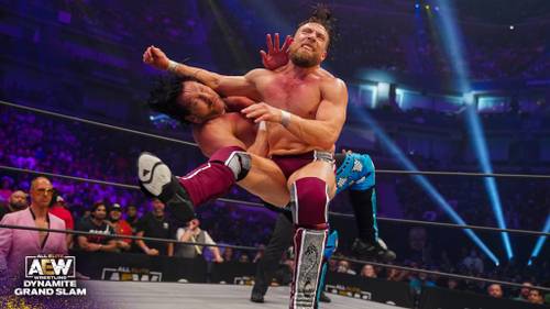 Kenny Omega y Bryan Danielson en AEW Dynamite Grand Slam - AEW
