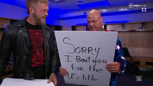 Edge y Kurt Angle en WWE RAW