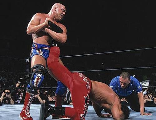 Kurt Angle vs Chris Benoit en Royal Rumble
