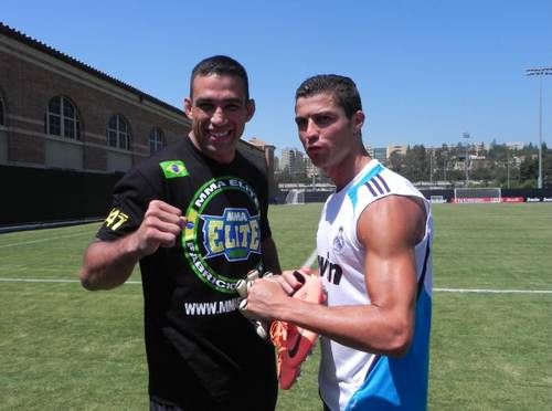 Fabricio Werdum (Peleador de MMA en UFC) y Cristiano Ronaldo