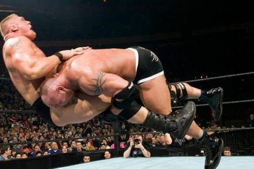 Goldberg vs. Lesnar , WrestleMania XX / WWE