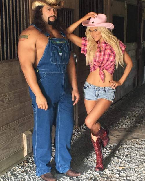 Rusev y su esposa Lana (Superestrellas WWE) / Instagram.com/thelanawwe