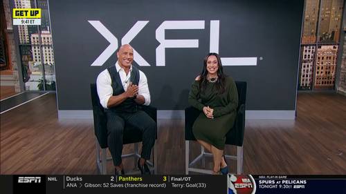 The Rock y Dany García hablando de la XFL en Get Up! de ESPN