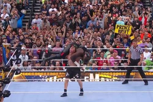 Brock Lesnar vs Omos