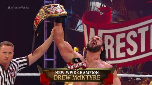Drew McIntyre Campeón en WrestleMania 36