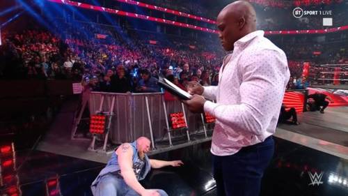 Bobby Lashley y Brock Lesnar en WWE RAW 13 de febrero 2023