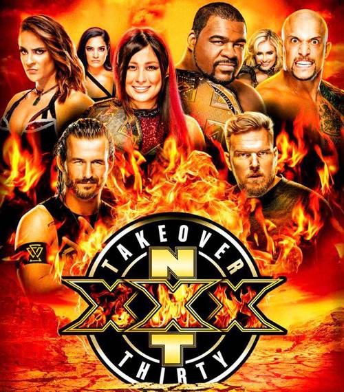 Póster oficial de NXT TakeOver: XXX - WWE